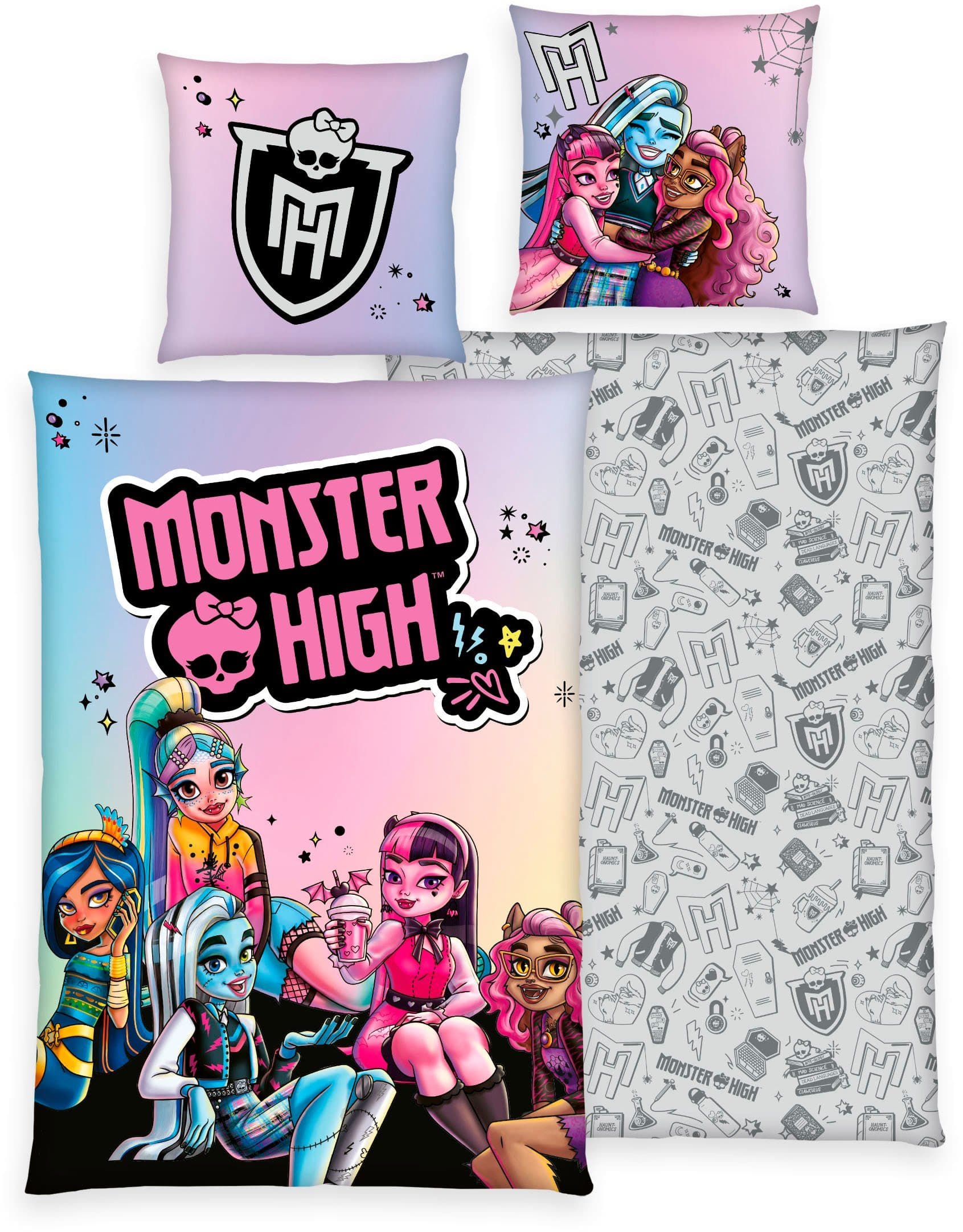 MonsterHigh™ Kinderbettwäsche | Mehrfarbig