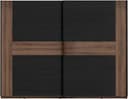 FORTE Schwebetürenschrank Bellevue | Schwarz 2
