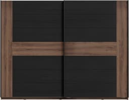 FORTE Schwebetürenschrank Bellevue | Schwarz
