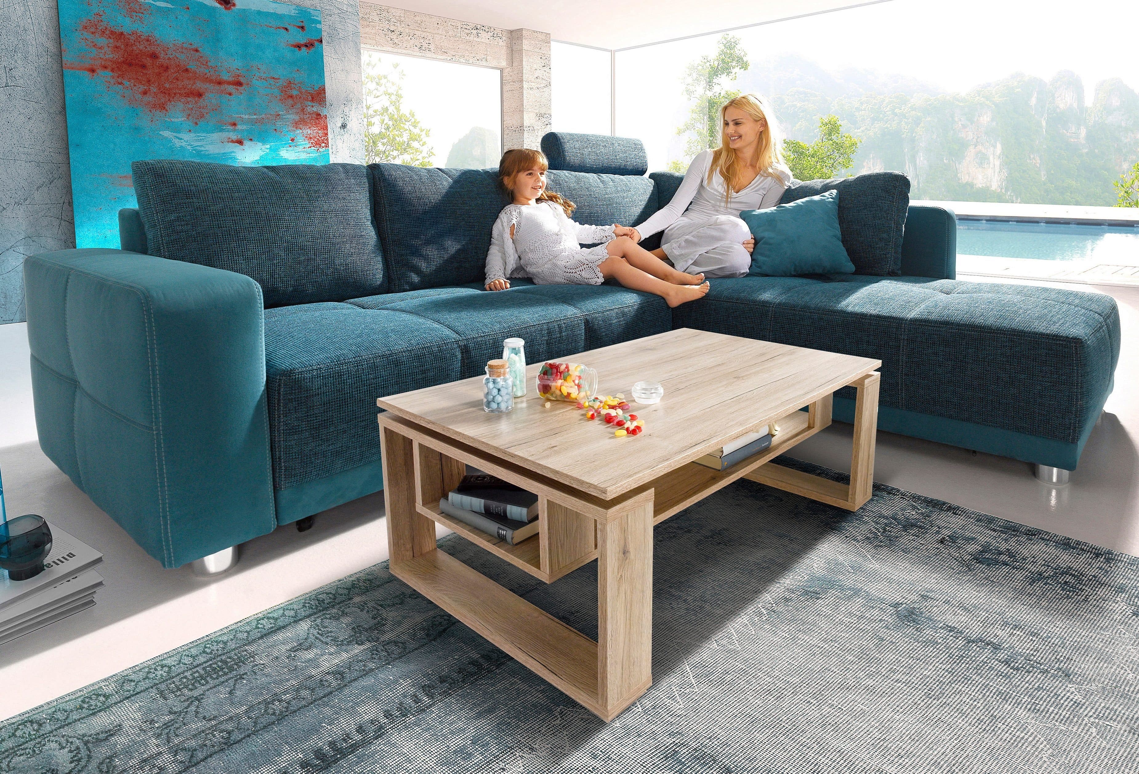 Jockenhöfer Gruppe Ecksofa Orlando L-Form | Türkis