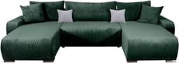COLLECTION AB Wohnlandschaft Paola U-Form | Grün