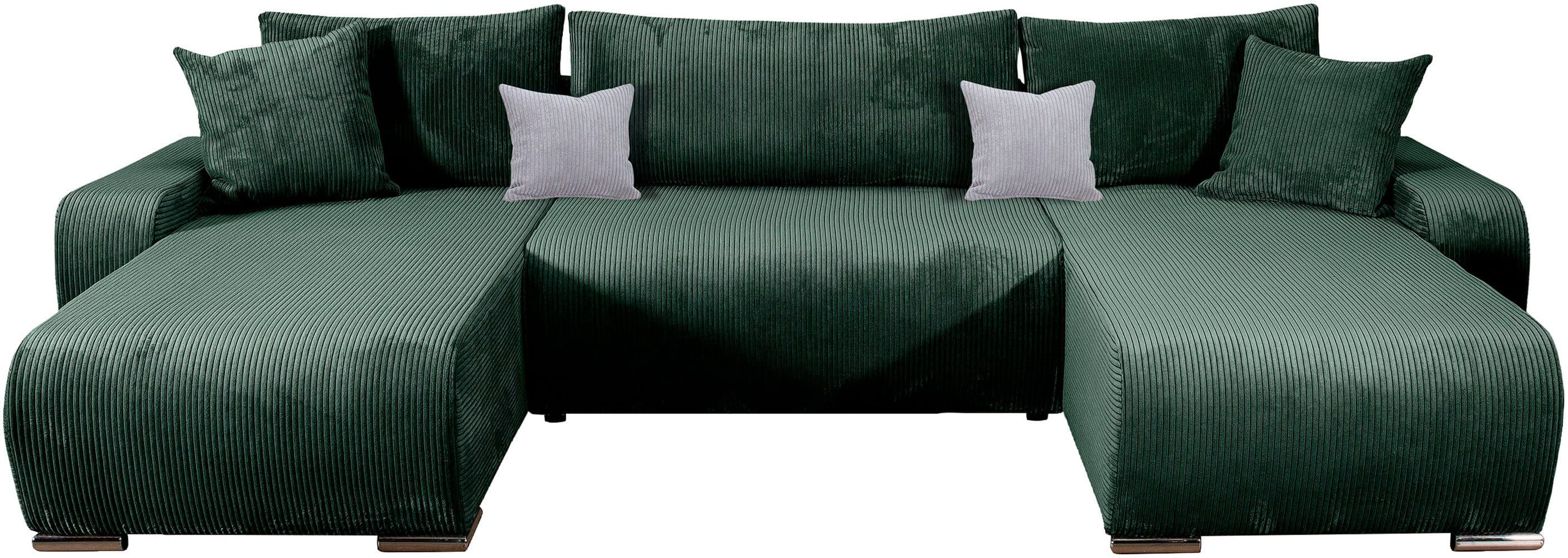 COLLECTION AB Wohnlandschaft Paola U-Form | Grün