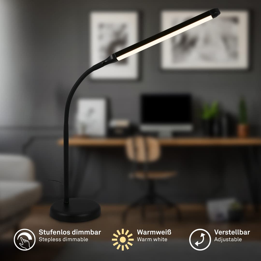 Briloner Leuchten LED Tischleuchte MURA 7660015 | Schwarz