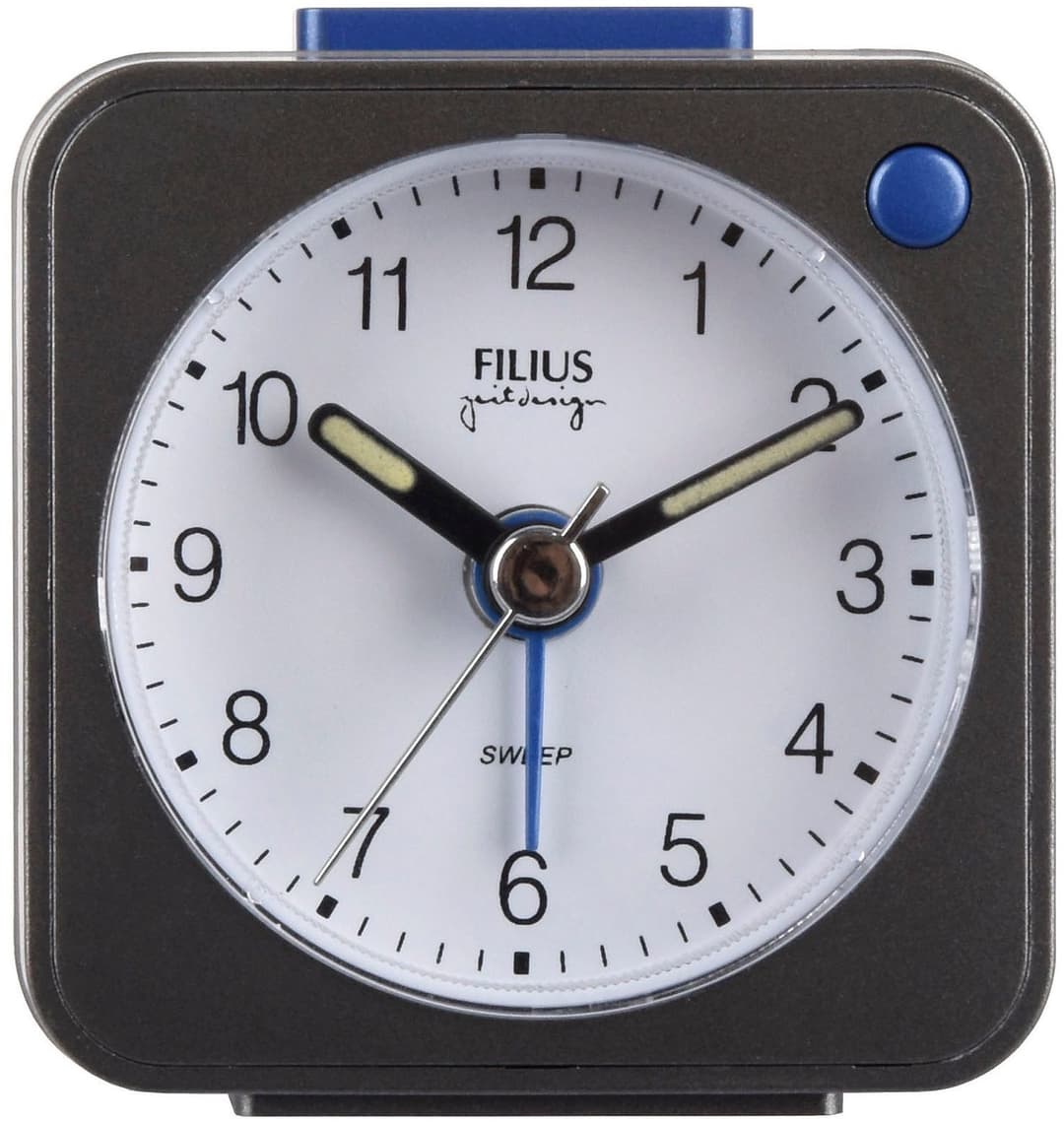 FILIUS zeitdesign Quarzwecker Reisewecker | Grau