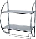 WENKO Wandregal Exclusiv | Silber