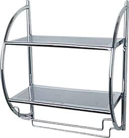 WENKO Wandregal Exclusiv | Silber