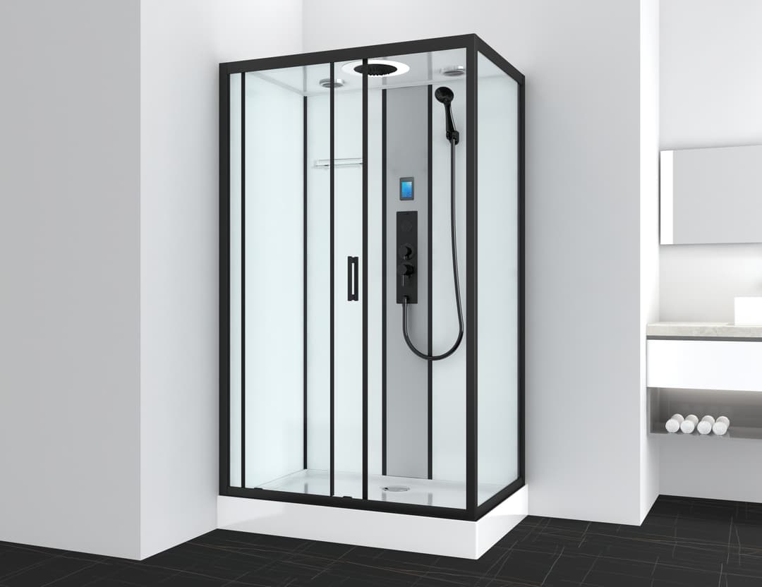 Sanotechnik BOSTON Komplettdusche | Schwarz
