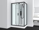 Sanotechnik BOSTON Komplettdusche | Schwarz 2
