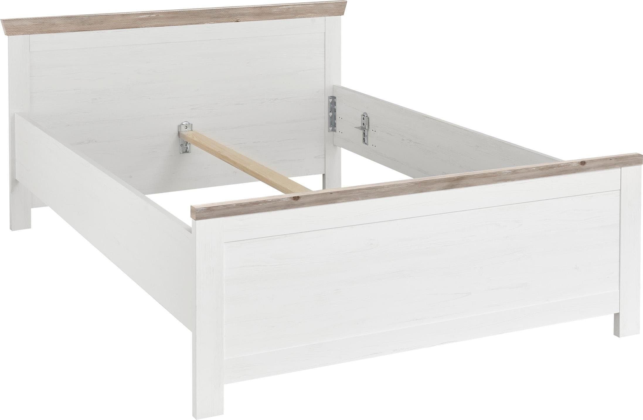 Home affaire Bett Florenz Doppelbett | Weiß