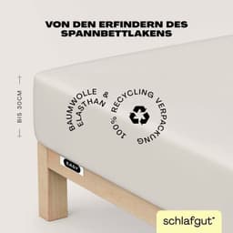 Schlafgut Spannbettlaken EASY JERSEY | Beige