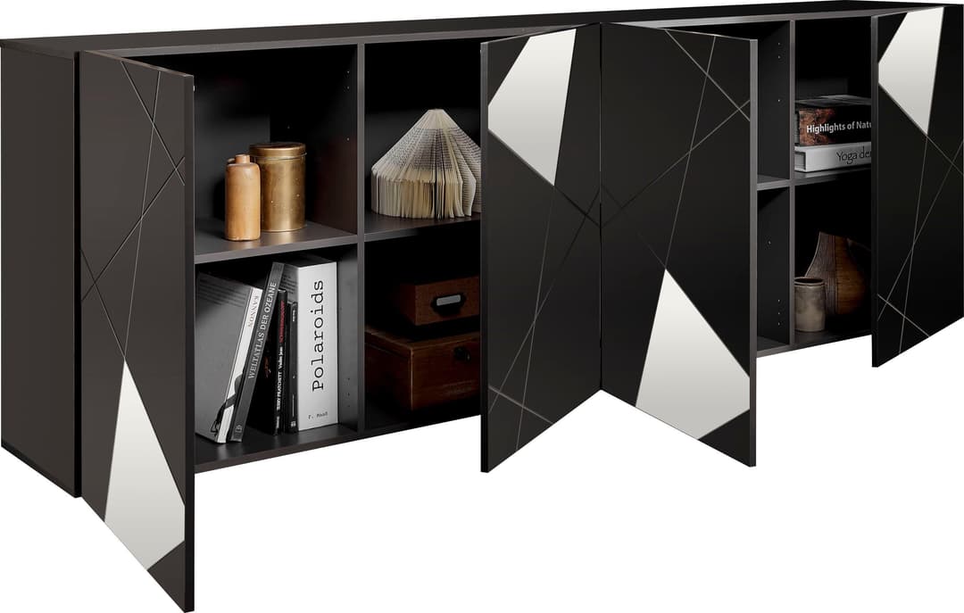 Home affaire Sideboard Vittoria | Schwarz