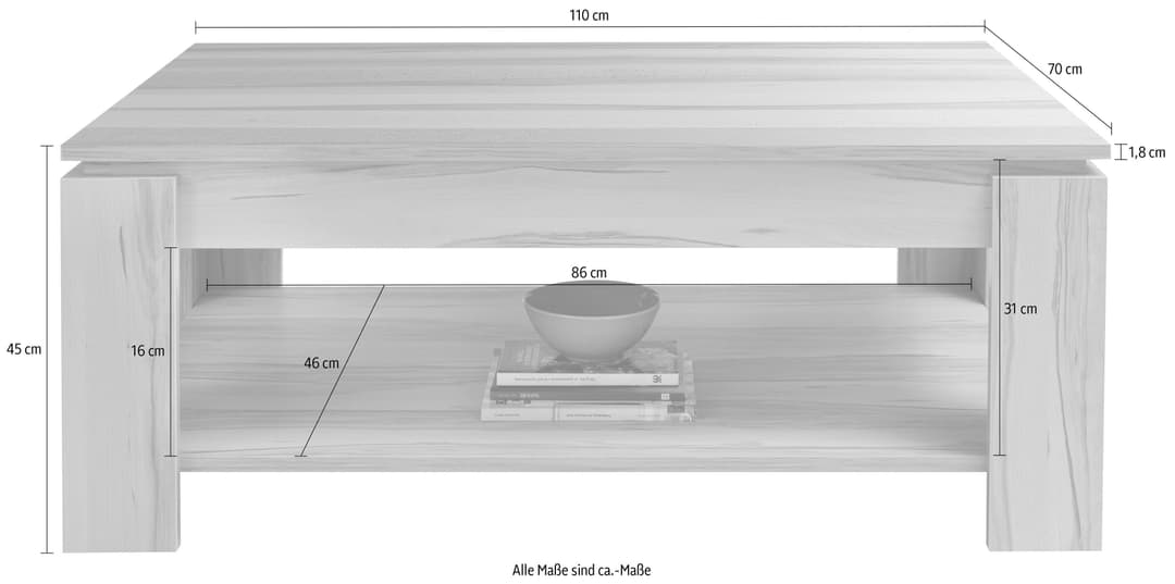 OTTO home Couchtisch FCT | Holztöne