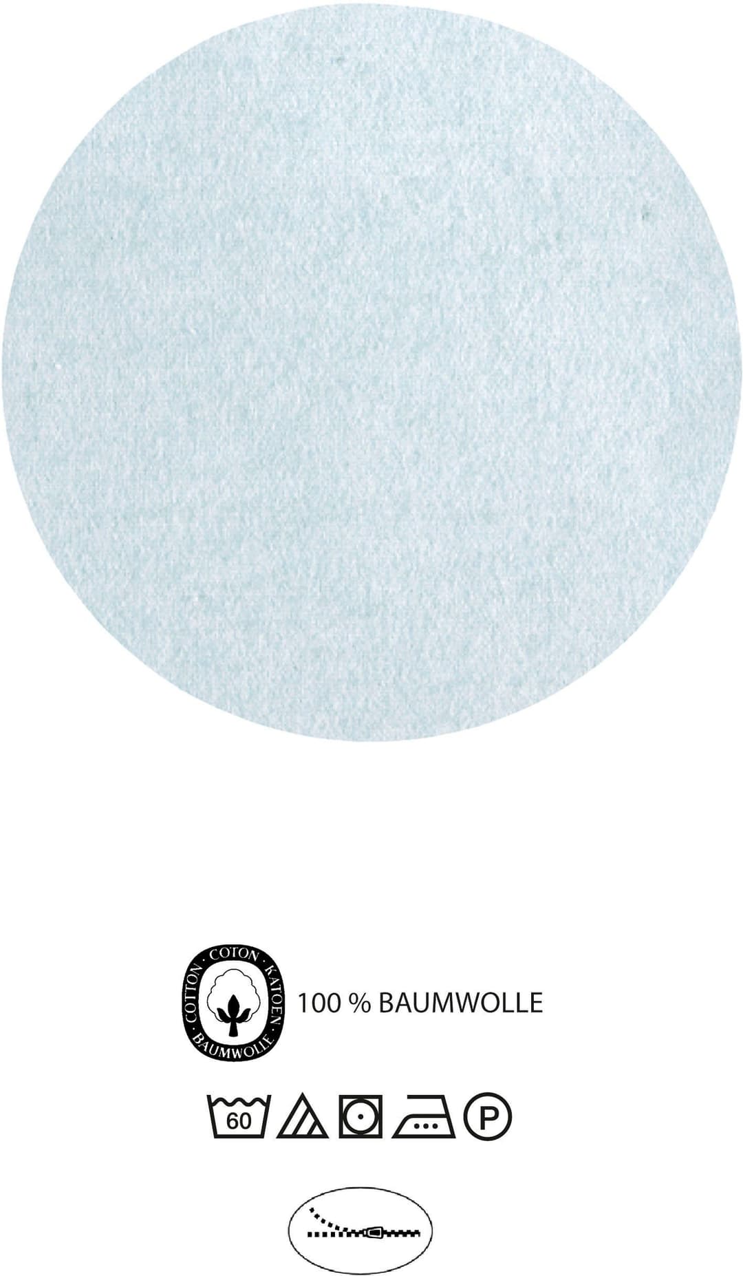 Biberna Kissenbezug Hermal Flanell | Blau