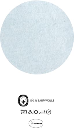Biberna Kissenbezug Hermal Flanell | Blau