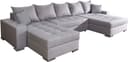 COLLECTION AB Wohnlandschaft Josy XXL U-Form | Grau 5