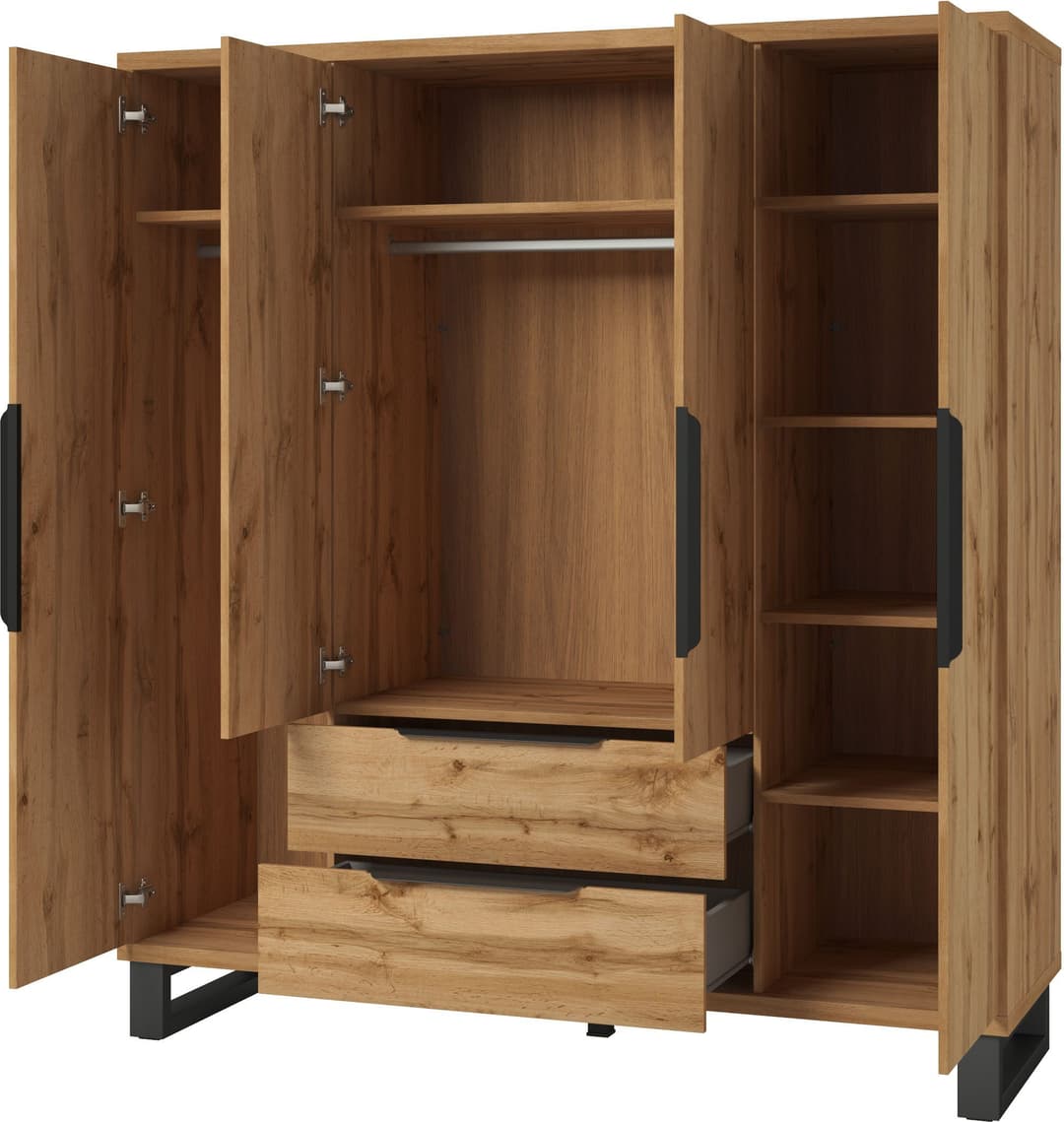 Home affaire Kleiderschrank Bronne | Holztöne