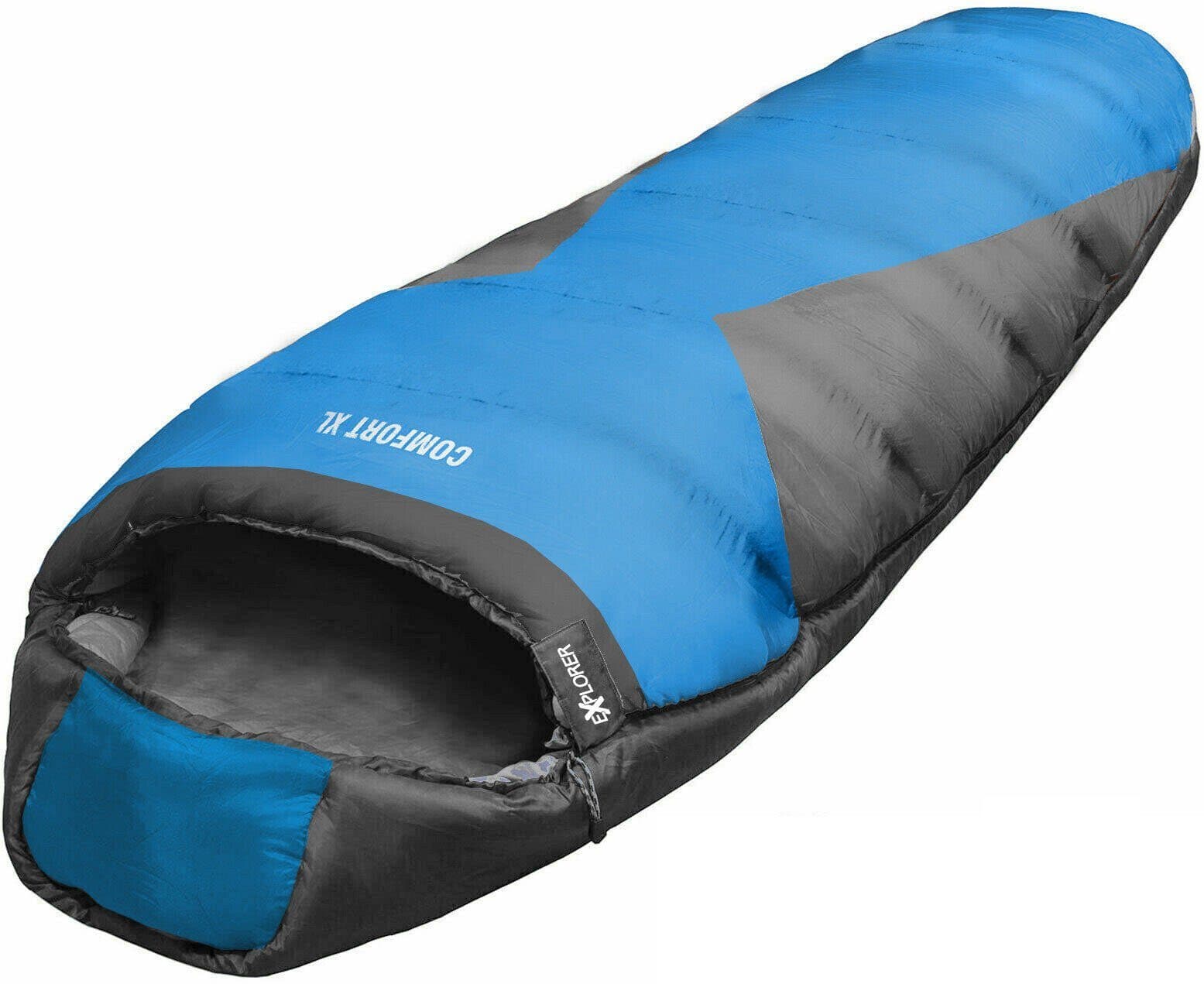EXPLORER Mumienschlafsack COMFORT Camping Schlafsack | Mehrfarbig