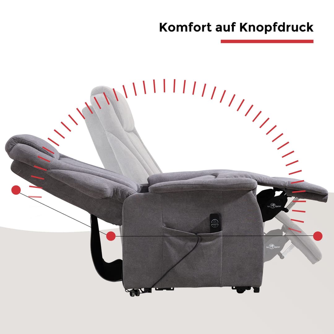 Duo Collection TV-Sessel Toronto XXL | Grau