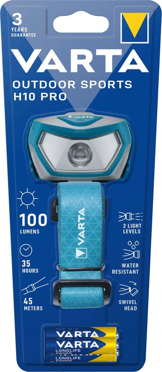 VARTA Outdoor Sports H10 Pro Kopflampe | Mehrfarbig