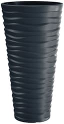 Prosperplast Pflanzkübel Sand slim | Schwarz