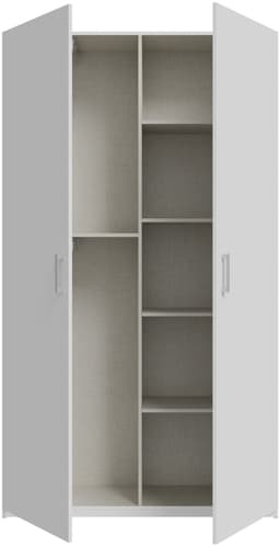 FORTE Kleiderschrank | Weiß