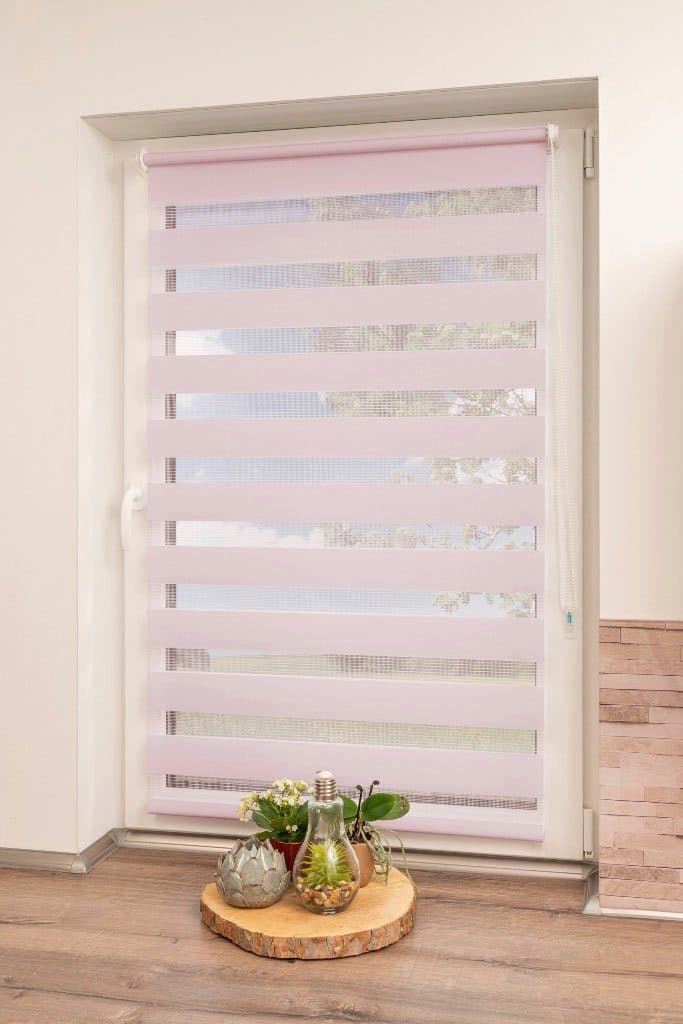Doppelrollo Maringa Klemmfix | Pink