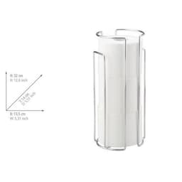 WENKO Toiletten-Ersatzrollenhalter Wandhalter | Silber