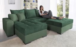COLLECTION AB Ecksofa Josy L-Form | Grün