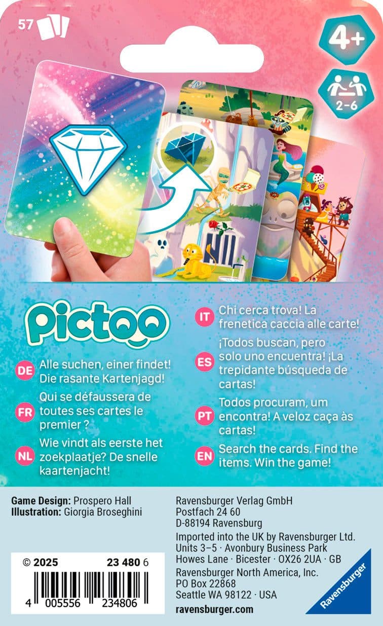 Ravensburger Spiel Pictoo Fantasy | Mehrfarbig