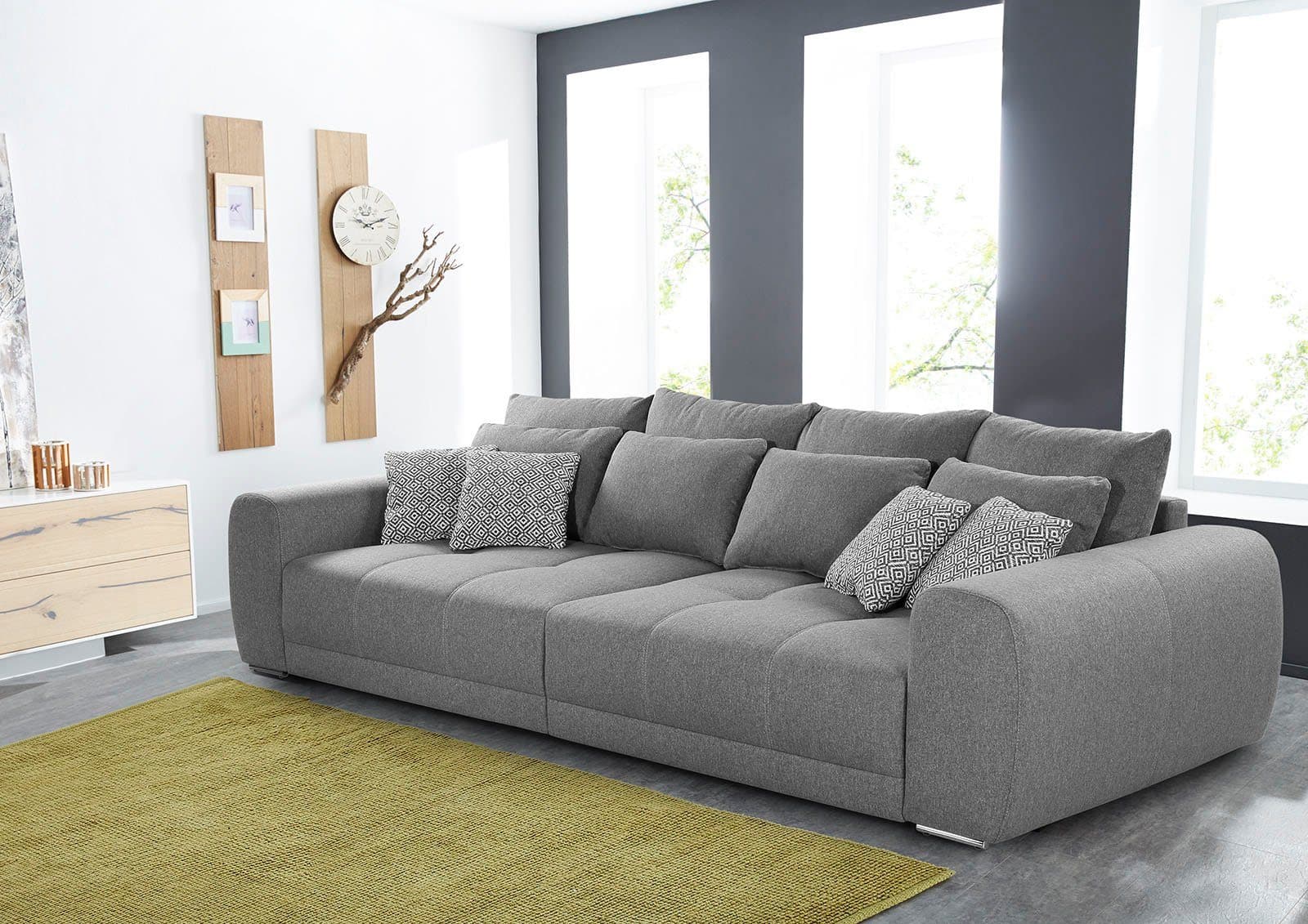 Jockenhöfer Gruppe Big-Sofa Moldau XXL | Grau