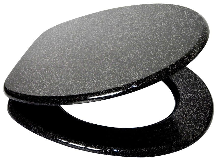 Sanilo WC-Sitz Glitzer | Schwarz