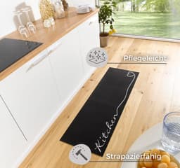 HANSE Home Küchenläufer Kitchen Herz | Schwarz