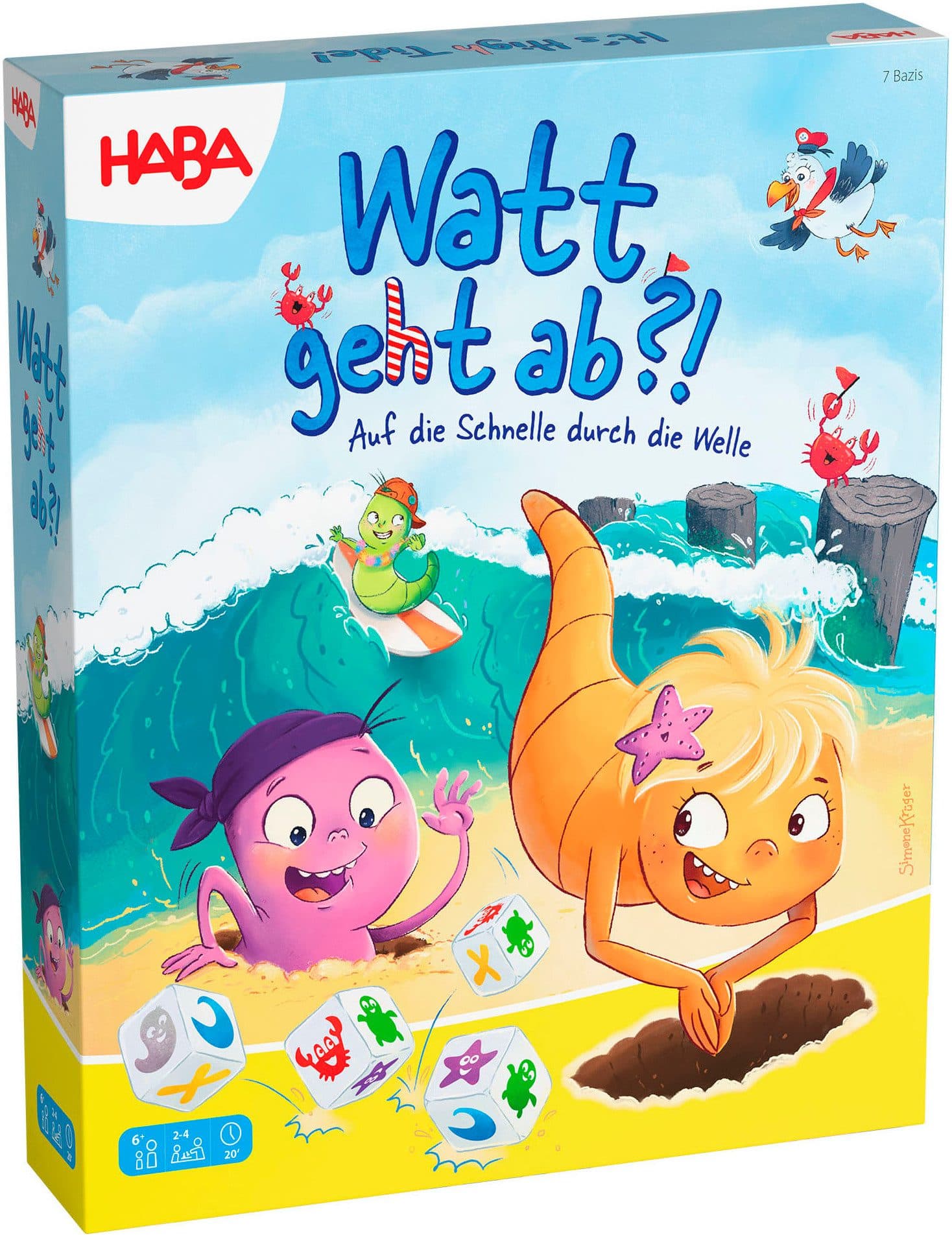 Haba Spiel Watt geht ab?!, Familienspiel | Mehrfarbig
