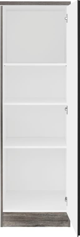KOCHSTATION Seitenschrank KS-Virginia | Schwarz