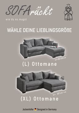 Jockenhöfer Gruppe Ecksofa Elmau L-Form | Beige