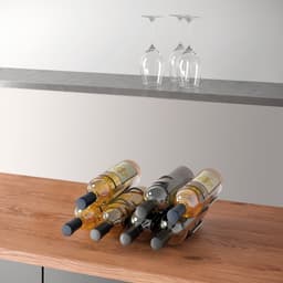 Metaltex Weinflaschenhalter Wave20 Lava | Schwarz
