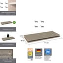 Rauch Einlegeboden Zubehör für Rauch-Schwebetürenschränke | Beige 3