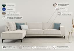 OTTO home Ecksofa OLAND L-Form | Beige