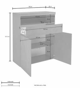 OTTO home Highboard Schrank | Weiß