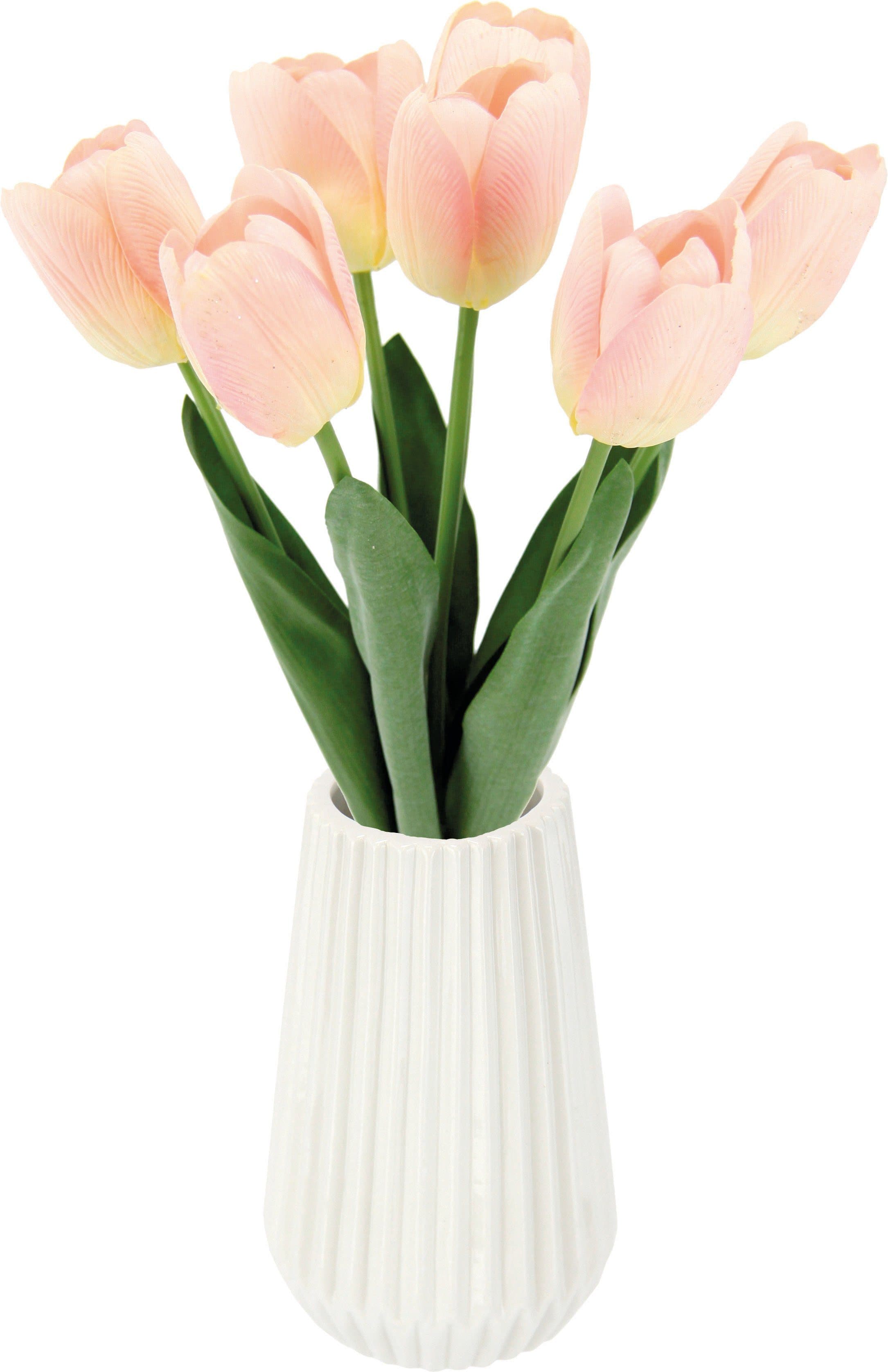 Kunstblume Real-Touch-Tulpen | Rosa