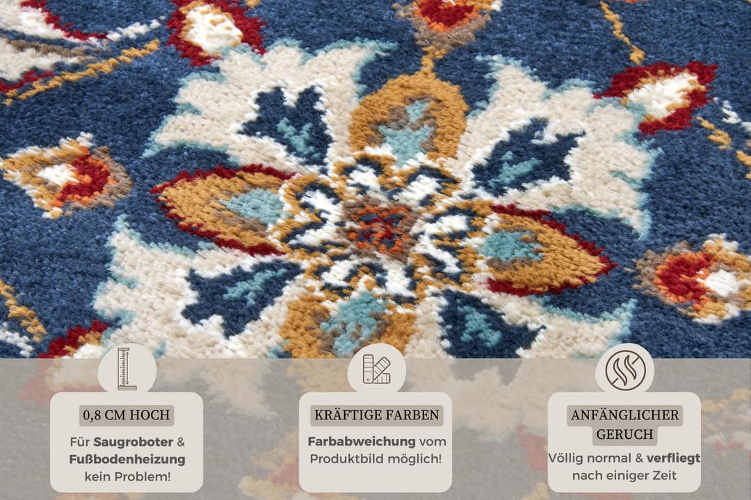 HANSE Home Teppich Caracci | Blau
