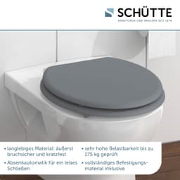 Schütte WC-Sitz SPIRIT GREY | Grau