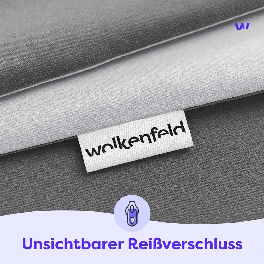 Wolkenfeld Kissenbezug | Grau