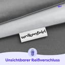 Wolkenfeld Kissenbezug | Grau 2