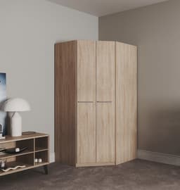 priess Eckkleiderschrank Barcelona | Holztöne
