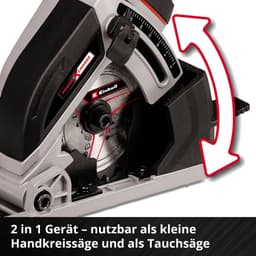 Einhell TE-CS 18/89 Li - Solo Akku-Handkreissäge | Rot