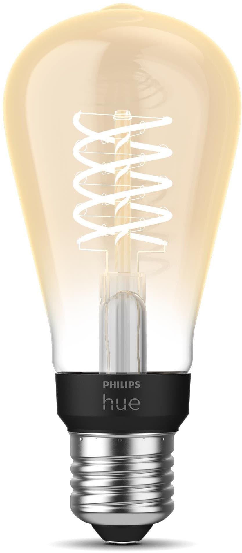 Philips Hue LED-Filament White Edison ST64 | Holztöne