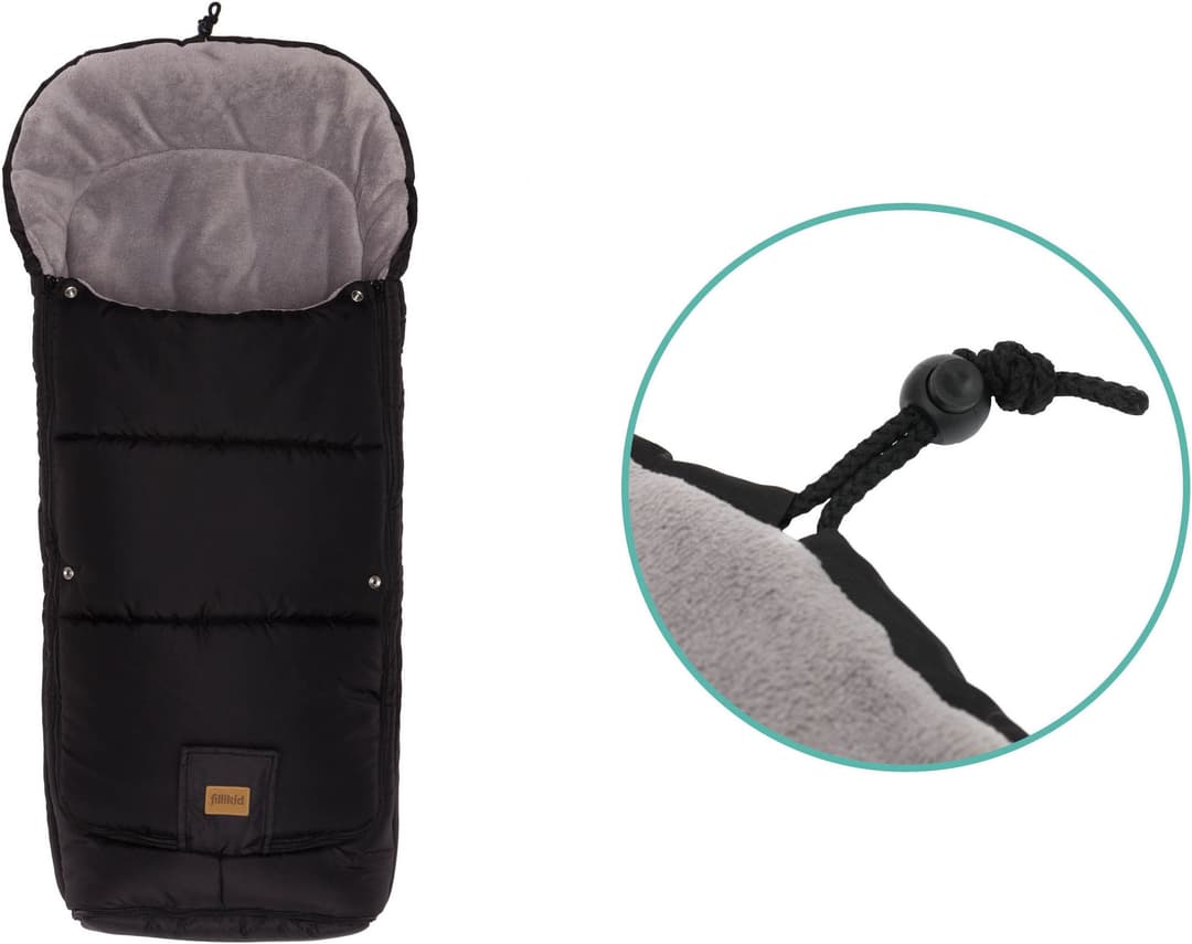 Fillikid Fußsack Peak | Schwarz