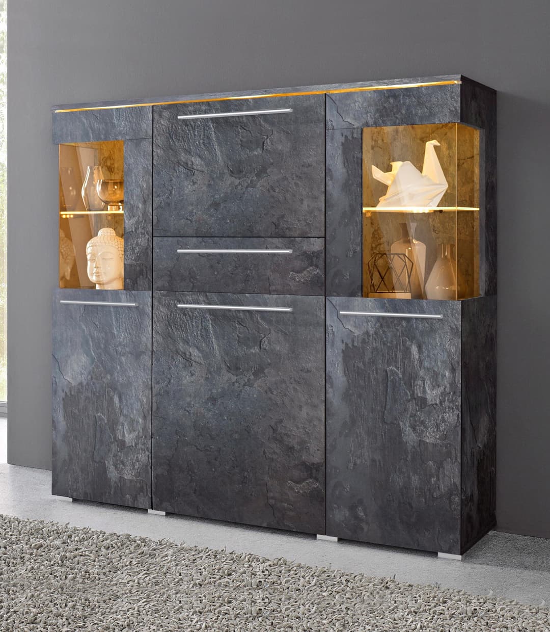 OTTO home Highboard India | Grau