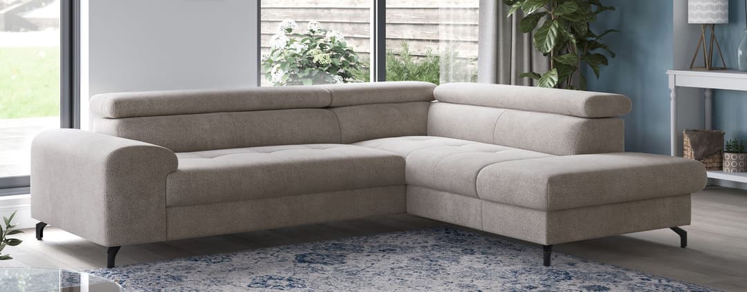 COTTA Ecksofa Aura L-Form | Beige